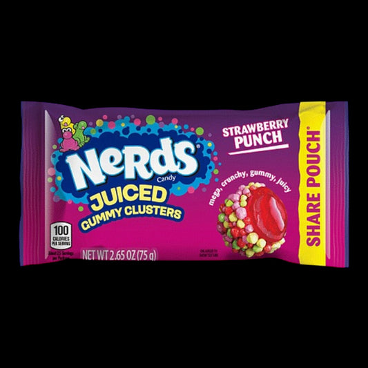 Nerds Juicy Gummy Clusters Strawberry Punch 75g
