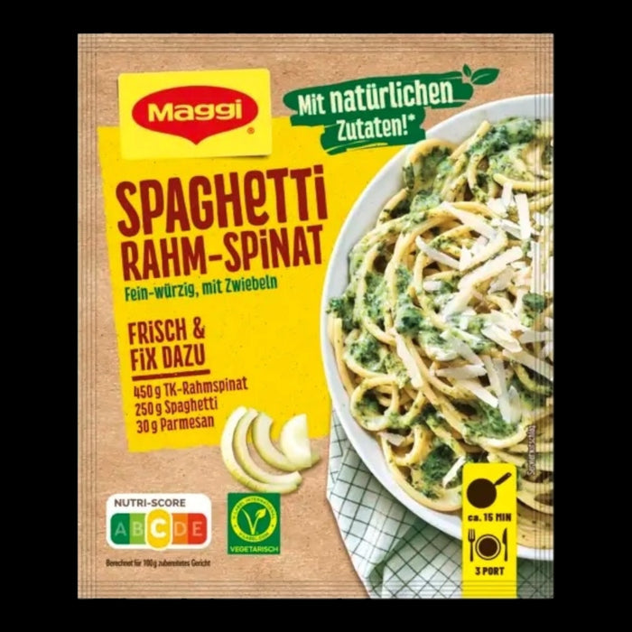 MAGGI Fix für Spaghetti Rahm-Spinat