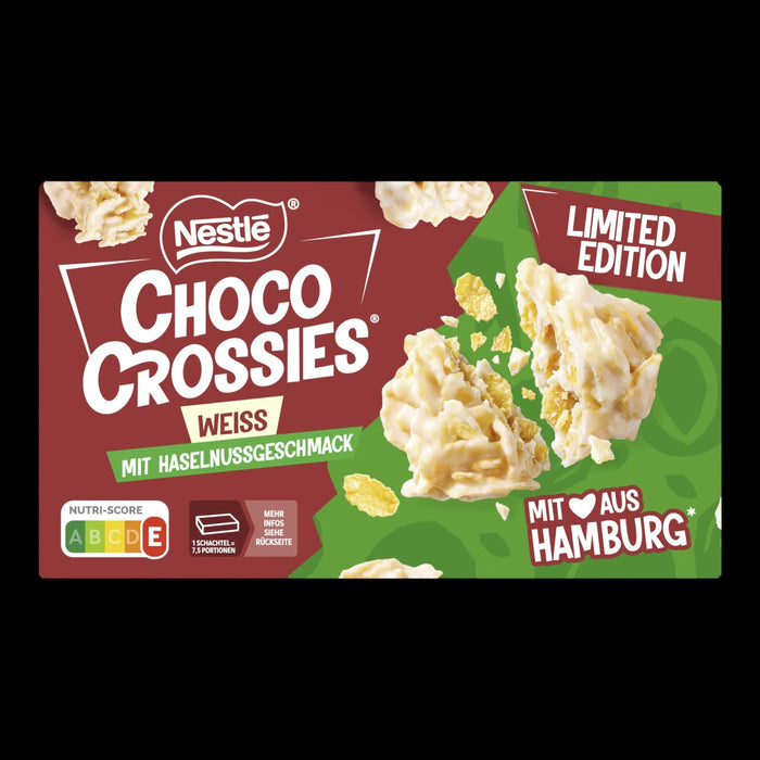 Nestle Choco Crossies Haselnuss Weiß 150g