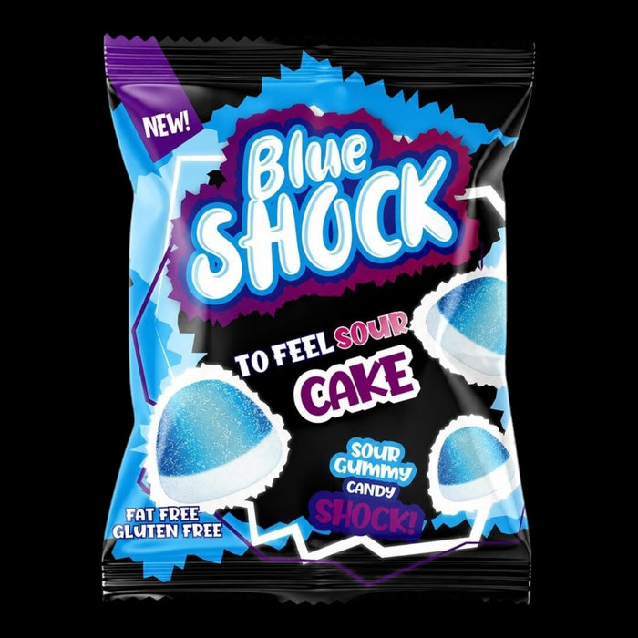 Blue Shock To Feel Sour Cake 80g - Halal