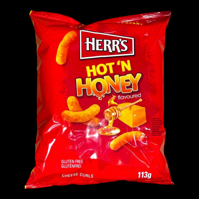 Herrs Hot N Honey Cheese Curls 113g