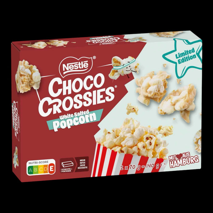 Choco Crossies White Salted Popcorn 2x70g
