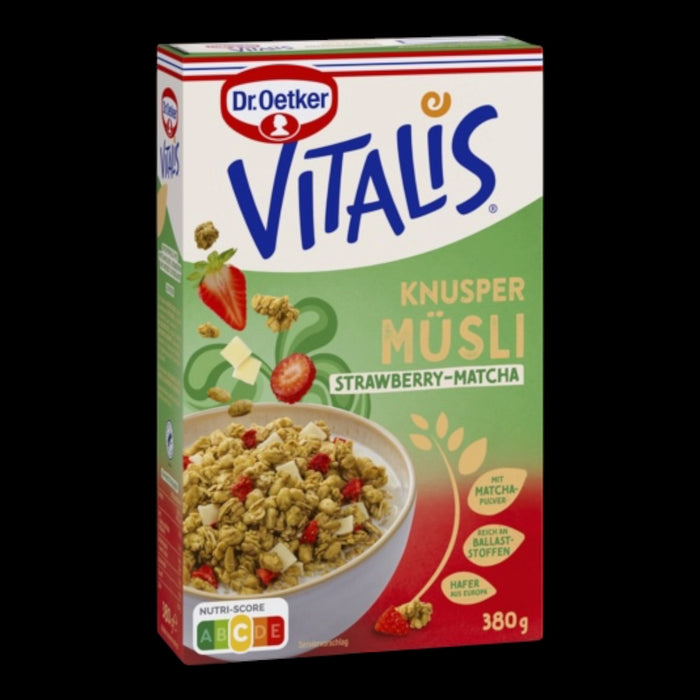 Dr. Oetker Vitalis Knusper Müsli Strawberry-Matcha 380g