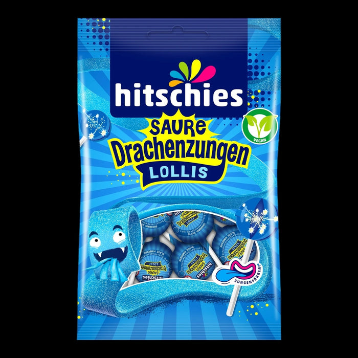 hitschies Saure Drachenzungen Lollis 8er