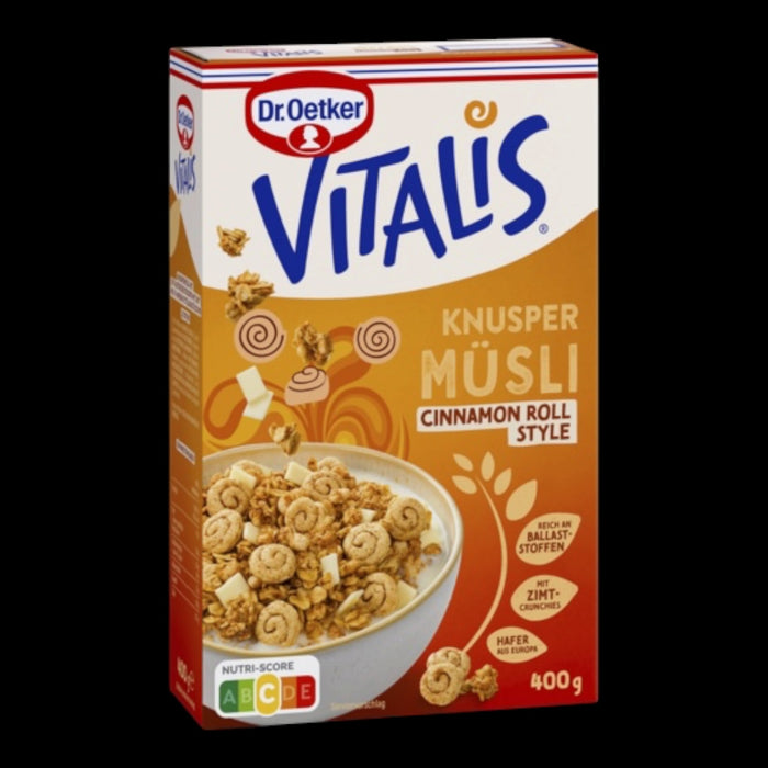 Dr. Oetker Vitalis Knusper Müsli Cinnamon Roll Style 400g