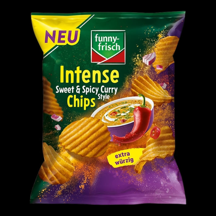 funny-frisch Intense Chips Sweet & Spicy Curry Style 110g