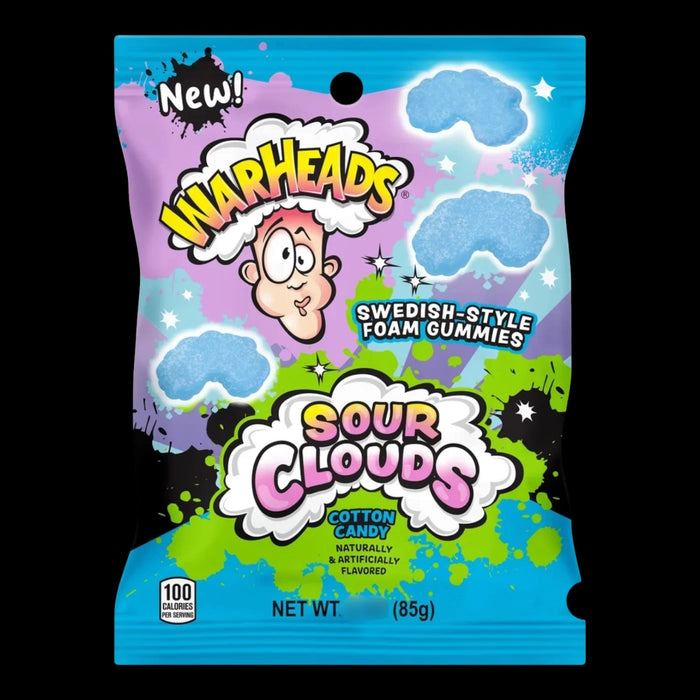 Warheads Sour Clouds Cotton Candy Gummies 85g