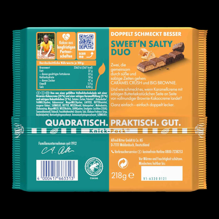 Ritter Sport Sweet'n Salty Duo 218g