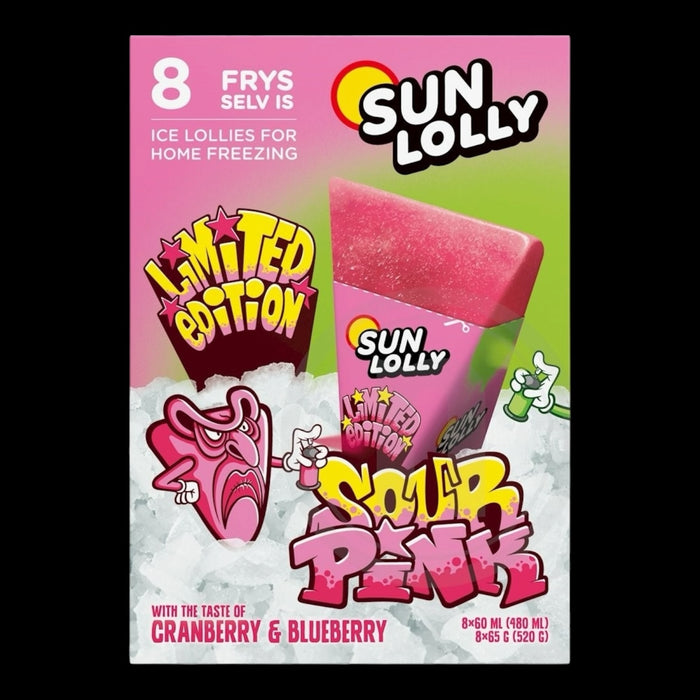 Sun Lolly Sour Pink Limited 8er