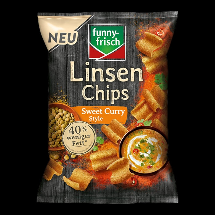 Funny-frisch Linsen Chips Curry Style 90g