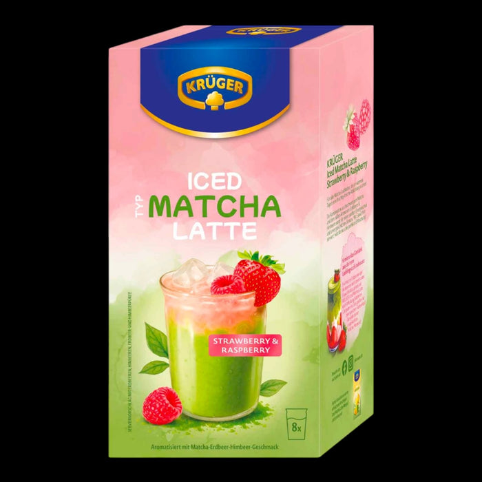 Krüger Iced Typ Matcha Latte Strawberry & Raspberry 8er