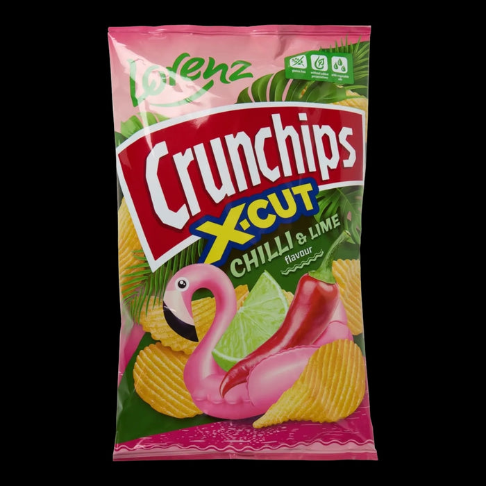 Lorenz Crunchips X-Cut Chili & Limette 130g