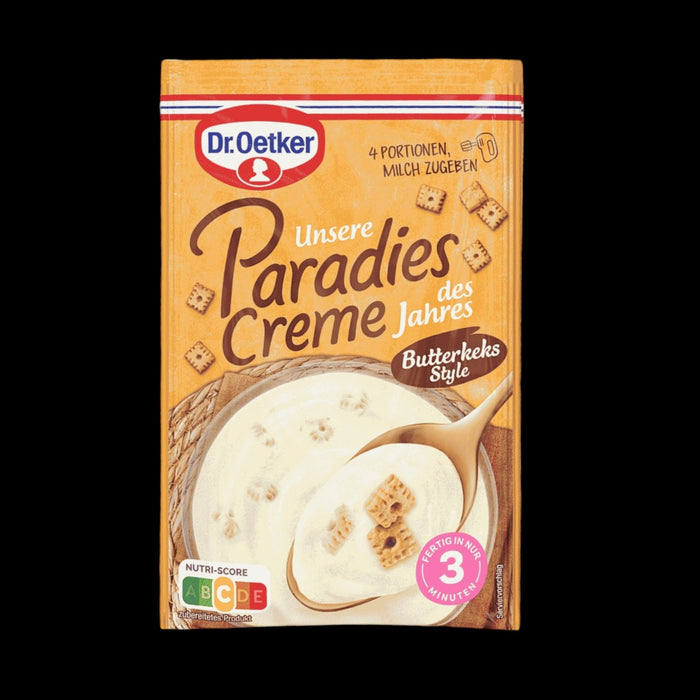 Dr. Oetker Paradies Creme des Jahres 2026 Butterkeks Style