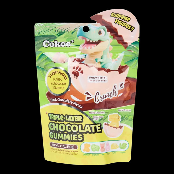 Cokoc Triple Layer White Chocolate Gummies 90g