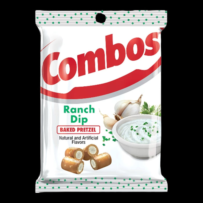 Combos Stuffed Snacks Ranch Dip Baked Pretzel 178g