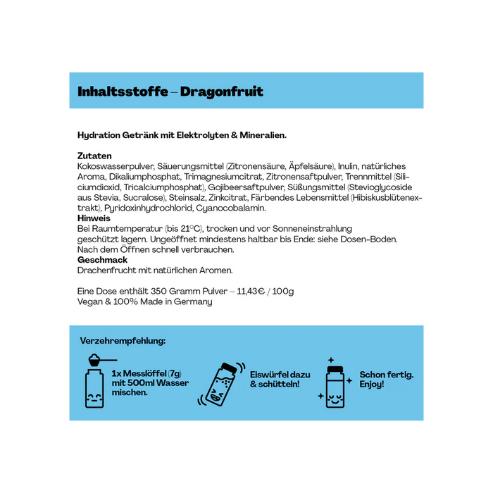Holy Hydration Drachenfrucht 1x0,5l
