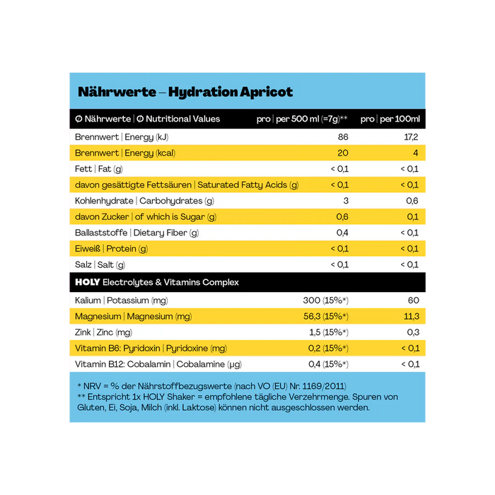 Holy Hydration Aprikose 1x0,5l