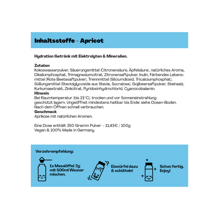 Holy Hydration Aprikose 1x0,5l
