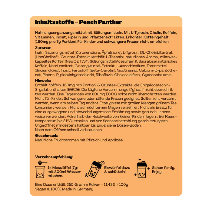 Holy Energy Peach Panther Pfirsich, Aprikosei 1x0.5l