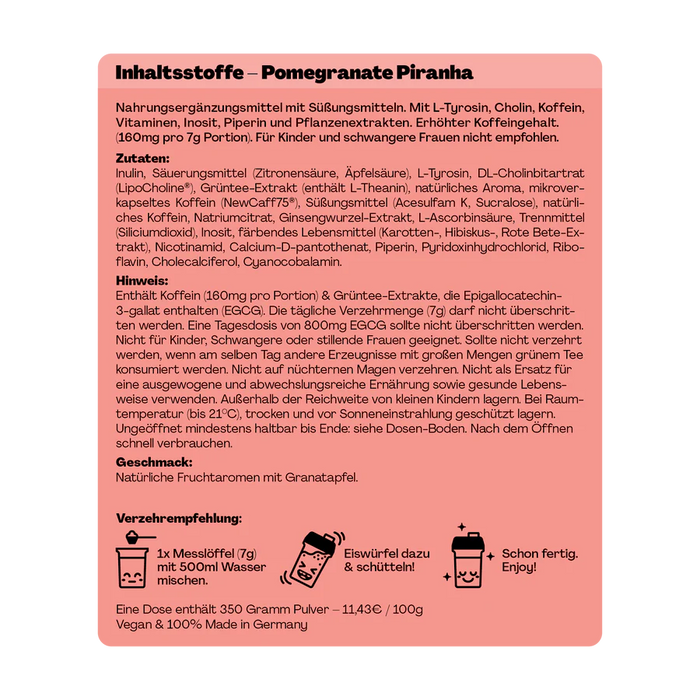 Holy Energy Pomegranate Piranha Granatapfel 1x0.5l