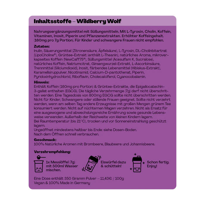 Holy Energy Wildberry Wolf 1x0,5l