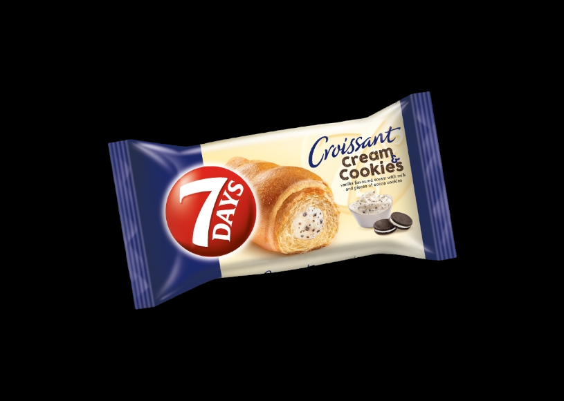 7Days Croissant Cream and Cookies & Vanille - Kakaokeks 60g