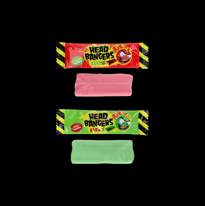 Head Bangers Bars Crazy Sour Apfel & Erdbeere 200g
