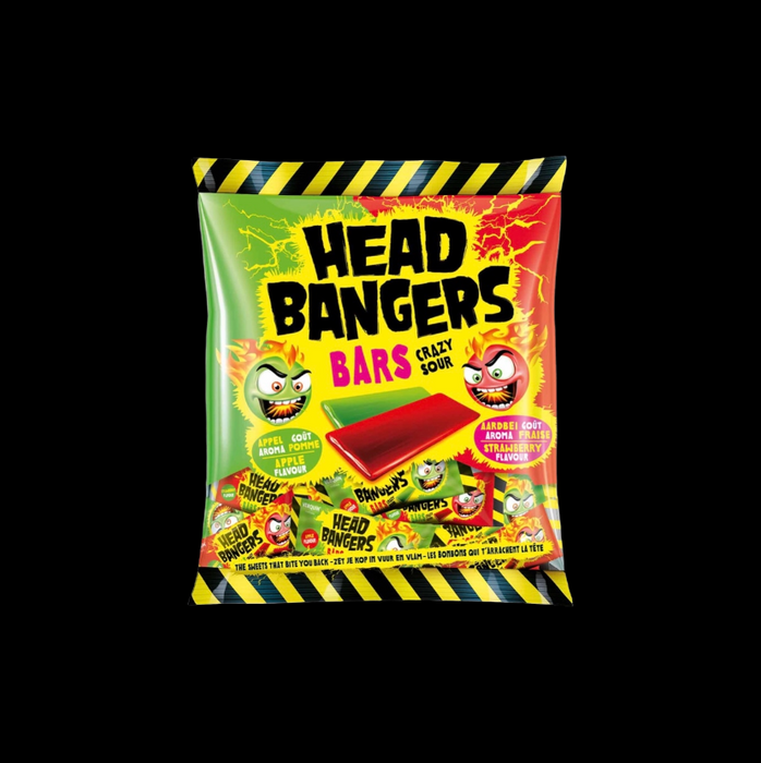Head Bangers Bars Crazy Sour Apfel & Erdbeere 200g