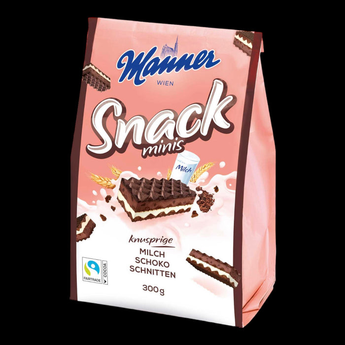 Manner Snack Minis Milch Schoko Schnitten 300g